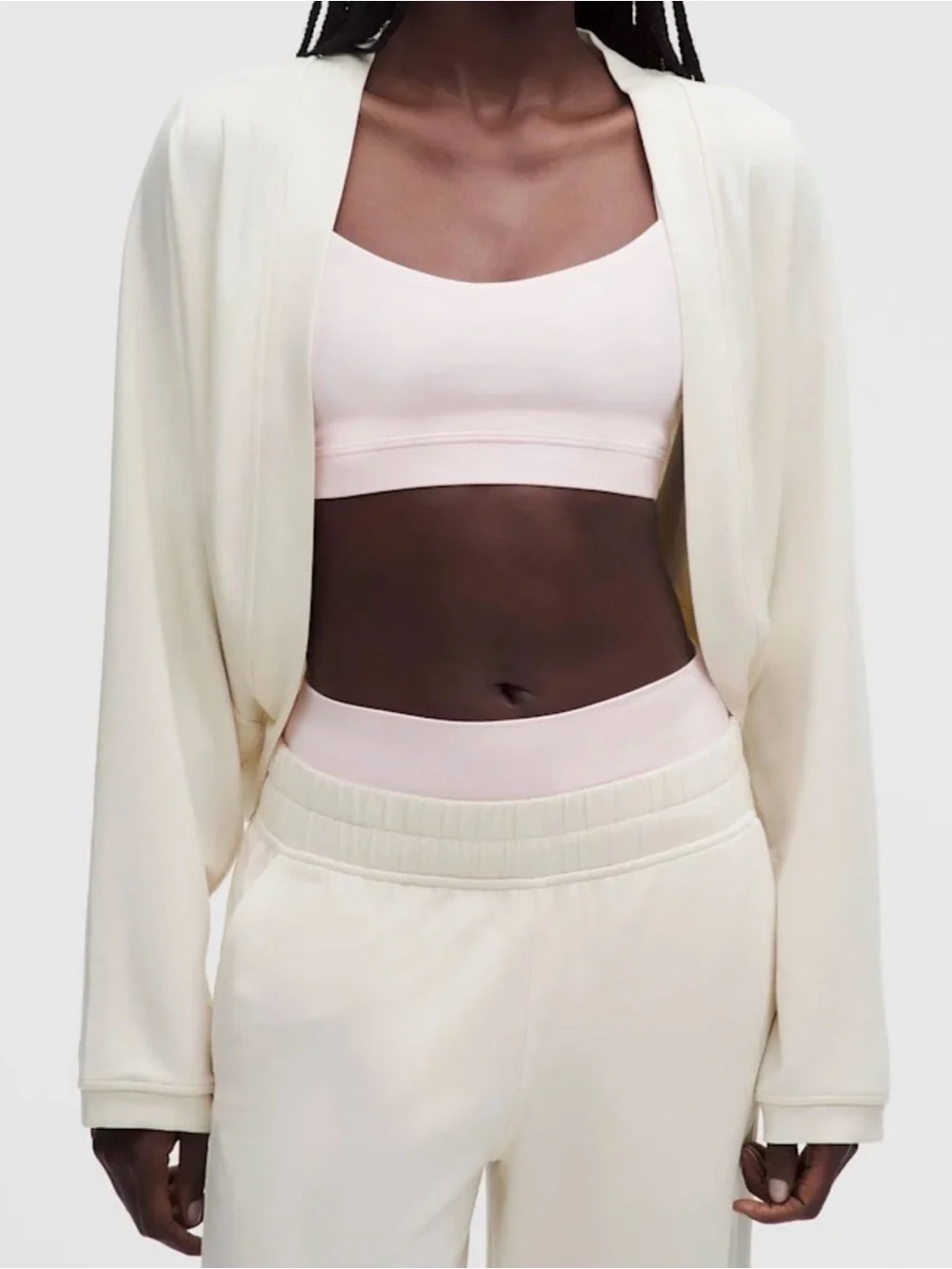 LULULEMON BeCalm Shrug IN CREAM WHITE LIKE NEW